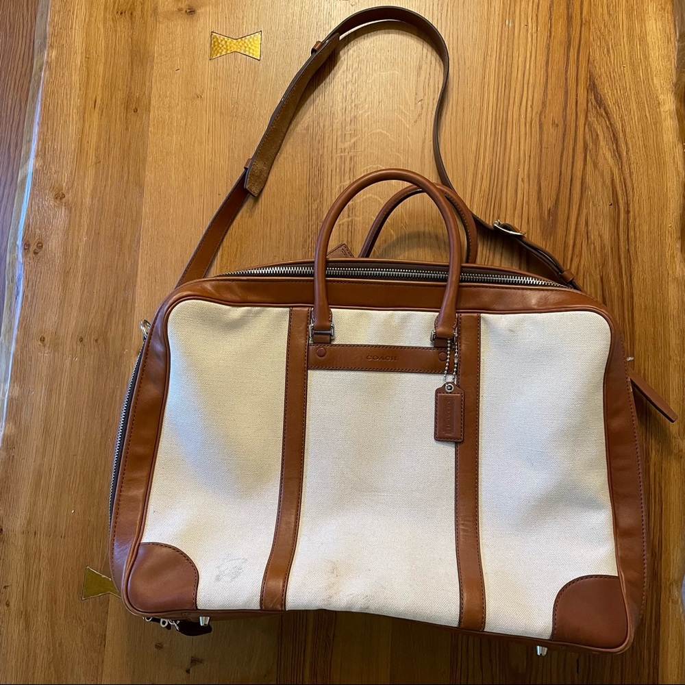 Coach suitcase weekender bag